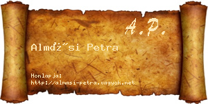 Almási Petra névjegykártya